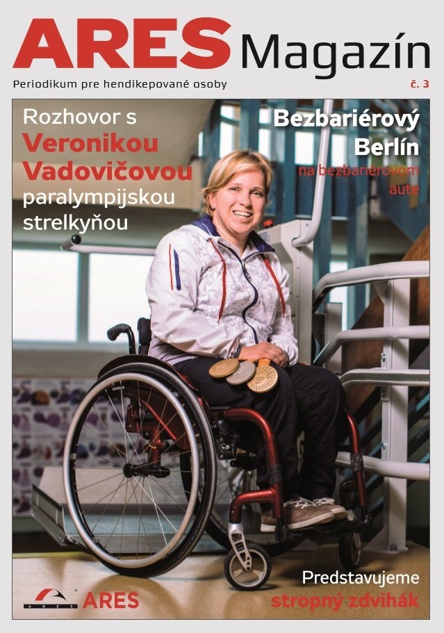 Titulka ARES Magazínu č. 3 - Veronika Vadovičová