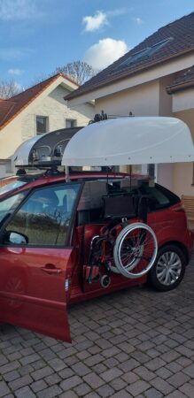 Predám strešný box - otvorený s vozíkom